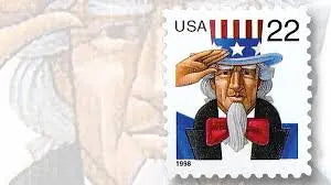 1998 US Uncle Sam Postage Stamps