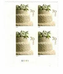 2014 US Wedding Cake Postage Stamps
