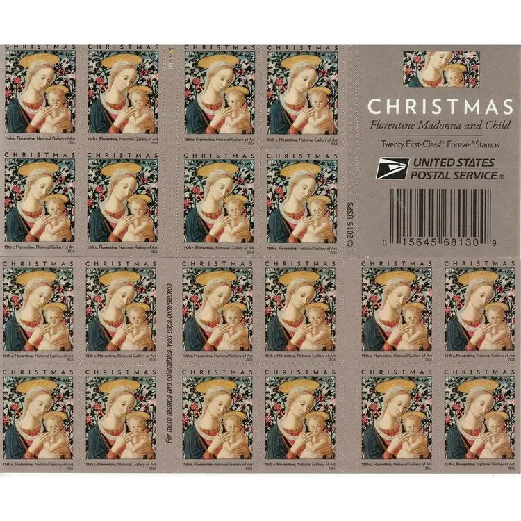 2016 USPS Florentine Madonna and Child Forever Stamps
