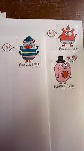 2021 US Message Monsters Forever Stamps