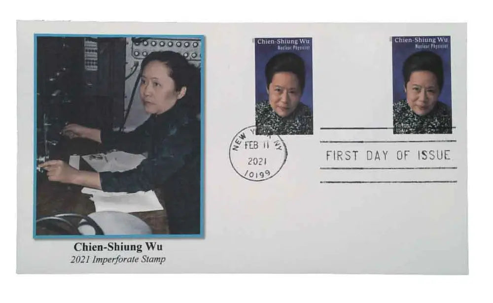 2021 USPS Imperforate Chien Shiung Wu First Class Forever Stamp