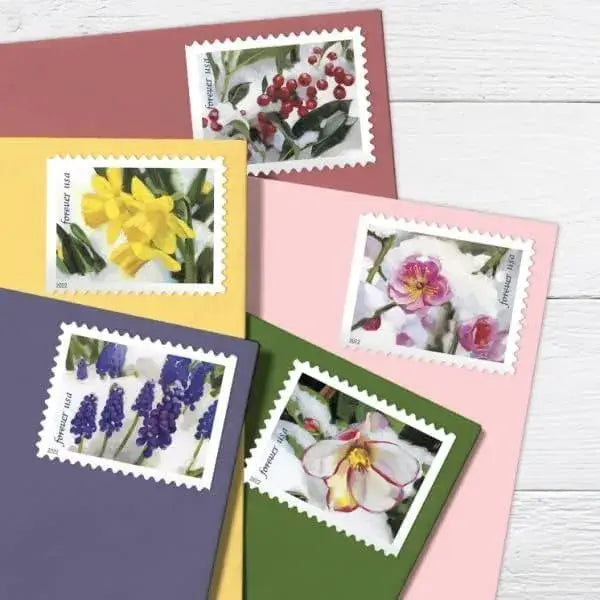 USPS 2022 Snowy Garden Beauty Forever Stamp