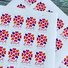 Hearts Blossom Love 2019 Forever Stamps