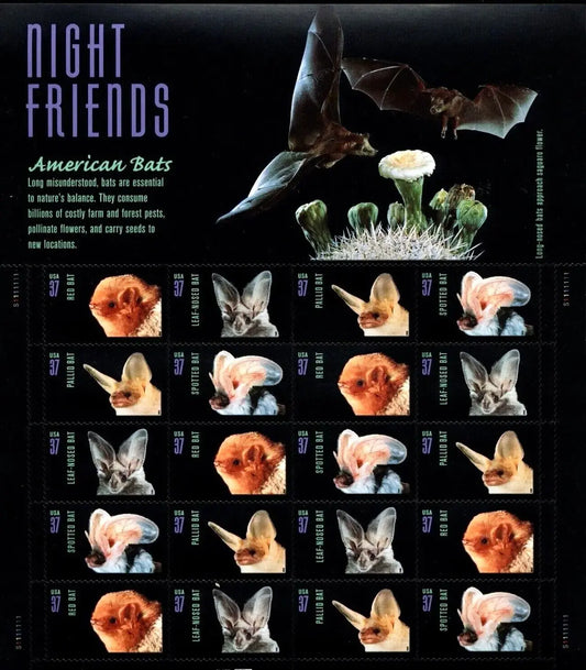 2002  US  American  Bats  Stamp