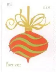 2011 US Holiday Baubles Forever Stamps
