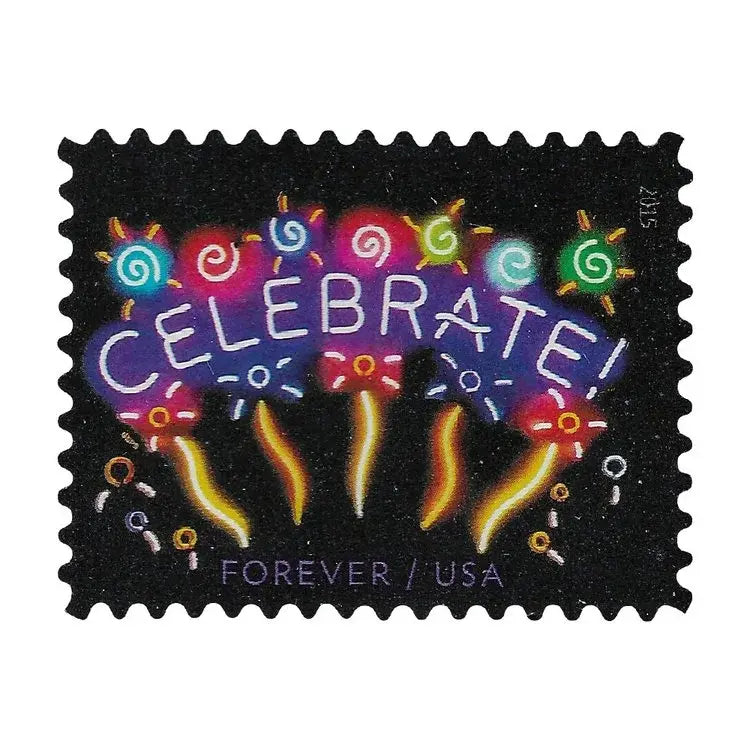 USPS 2011 Neon Celebrate Forever Stamp