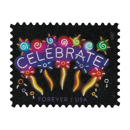 USPS 2011 Neon Celebrate Forever Stamp