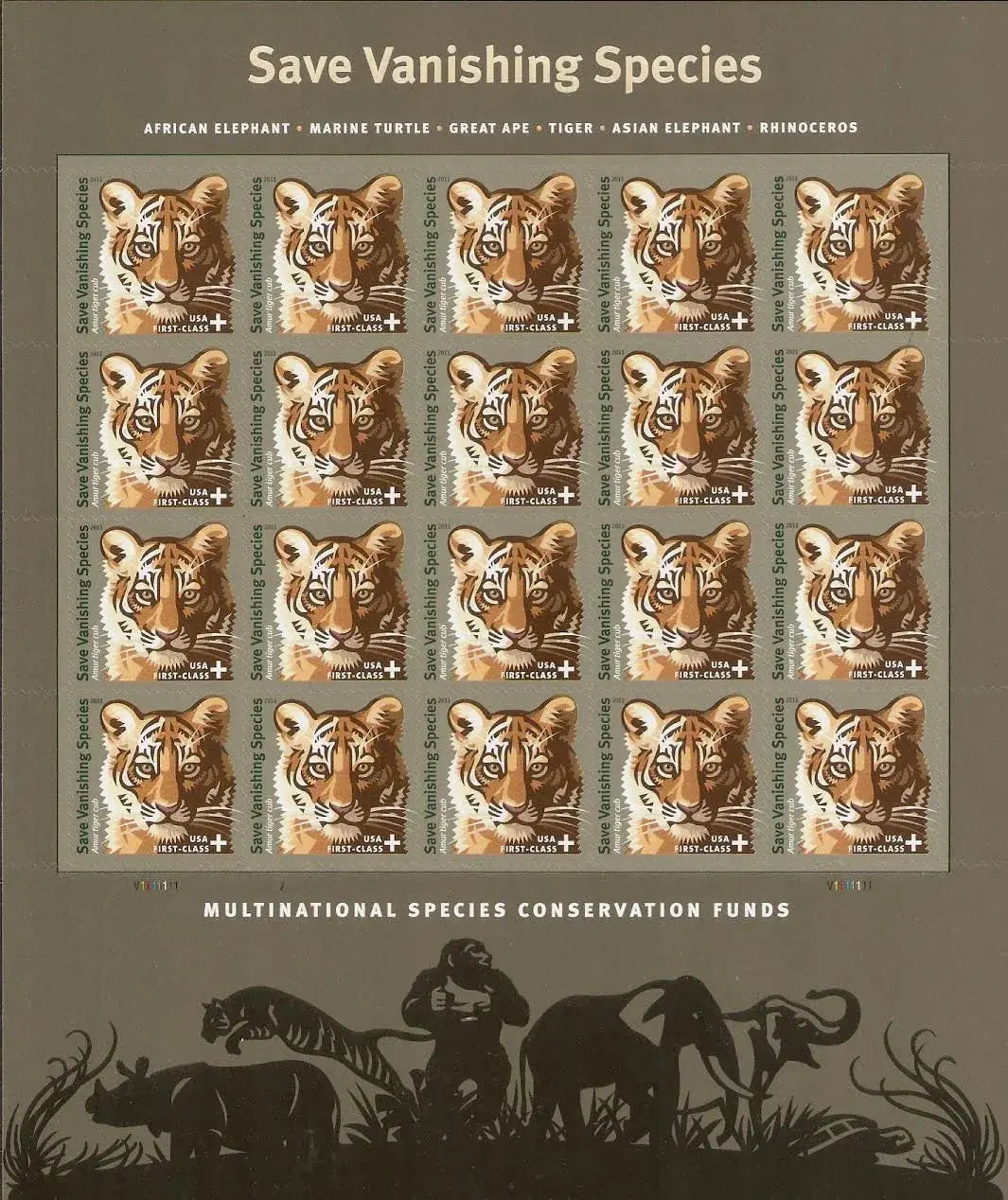 2011  usps  save  vanishing  species  postage  stamp