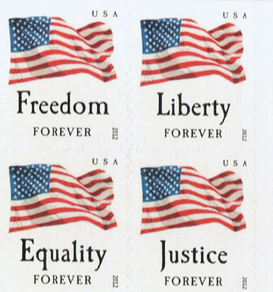 2012 forever stamps four flags