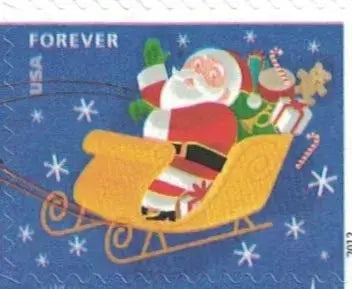 2012  USPS  Santa  Sleigh  Forever  Stamps