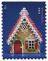 USPS 2013 Gingerbread Houses Forever Stamp