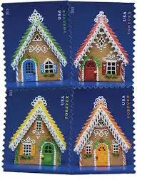 USPS 2013 Gingerbread Houses Forever Stamp