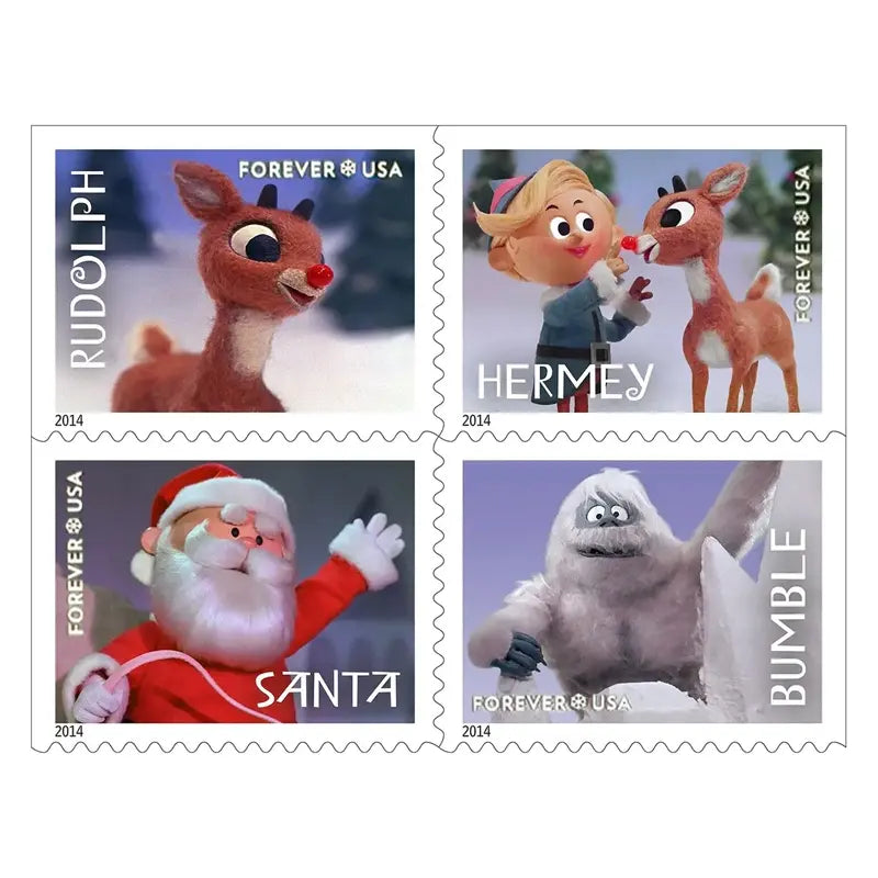 usps 2014 rudolph forever stamp