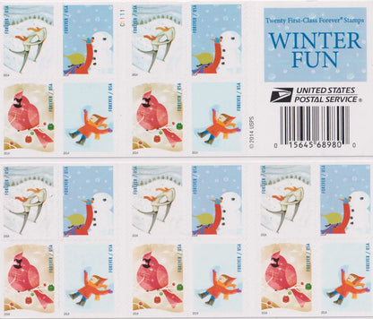 USPS 2014 Winter Fun Forever Stamp