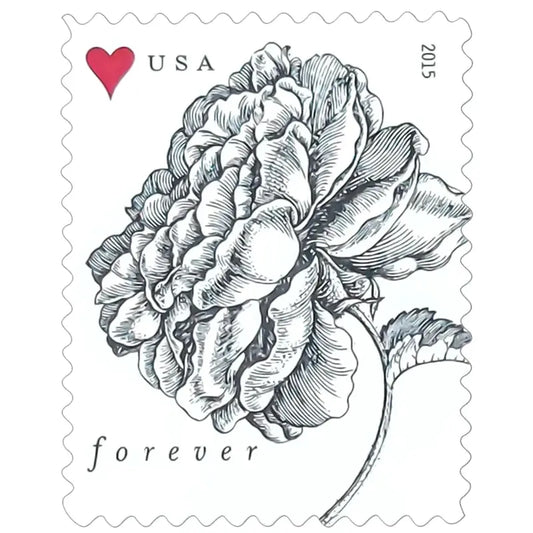 usps 2015 vintage rose forever wedding stamps