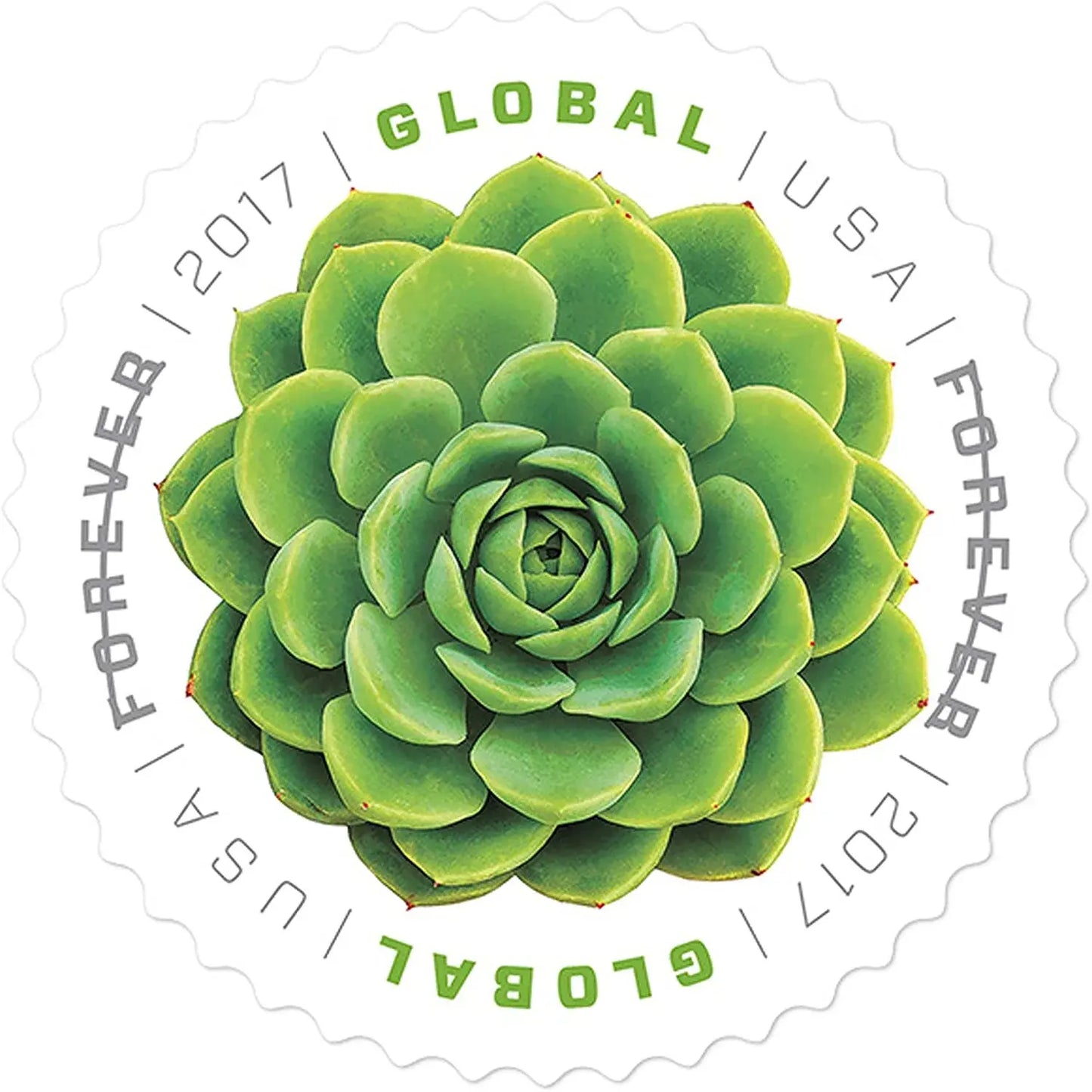 USPS 2017 Global Green Succulent Forever Stamp