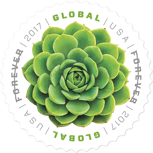 USPS 2017 Global Green Succulent Forever Stamp