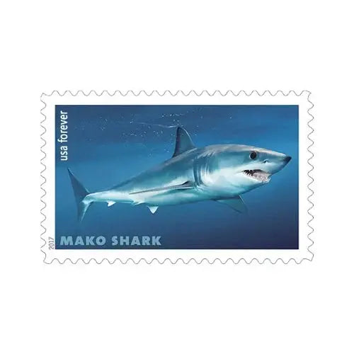 2017  usps  shark  stamps
