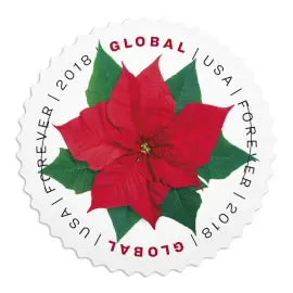 2018 USPS Global Poinsettia Stamps