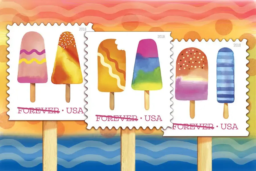 USPS 2018 Ice Cream Self Forever Stamp
