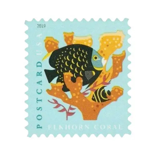 USPS 2019 Coral Reefs Postcard Stamps