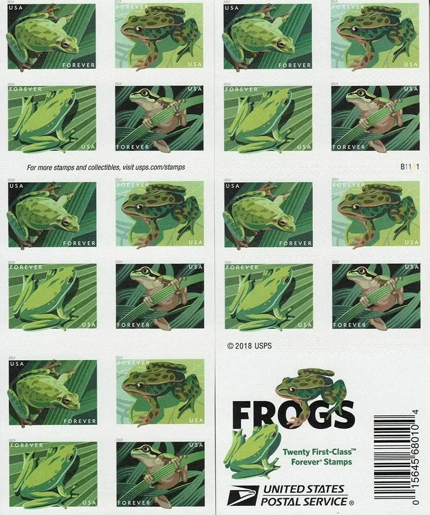 USPS 2019 Frogs Forever Stamp