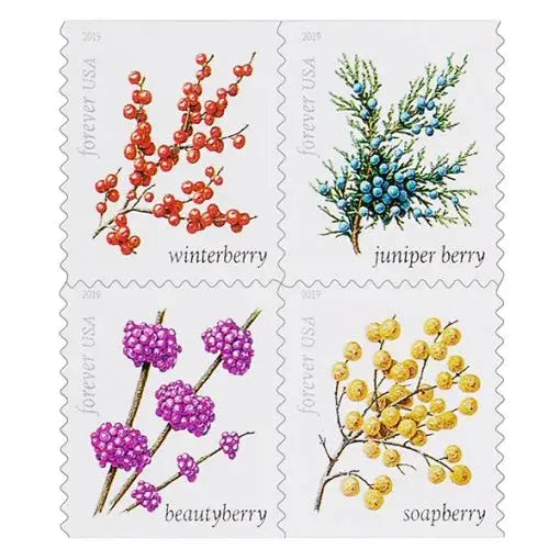USPS 2019 Winter Berries Forever Stamps