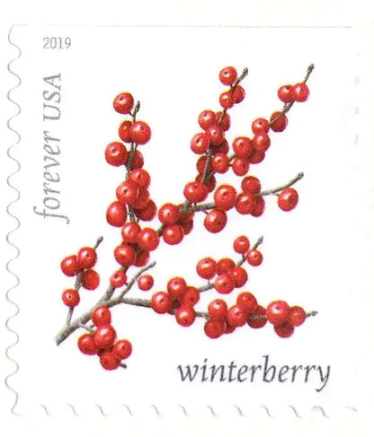 USPS 2019 Winter Berries Forever Stamps