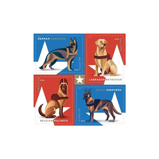 2019 USPS Military Working Dogs Forever Stamps