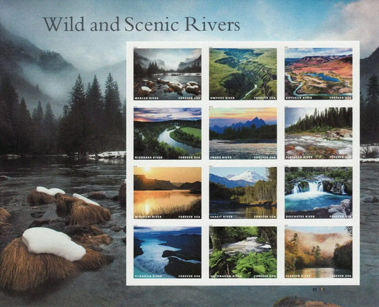 2019  usa  wild  scenic  rivers  stamps