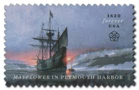 2020 USPS Mayflower in Plymouth Harbor First Class Forever Stamp