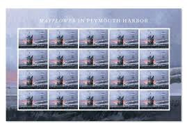 2020 USPS Mayflower in Plymouth Harbor First Class Forever Stamp