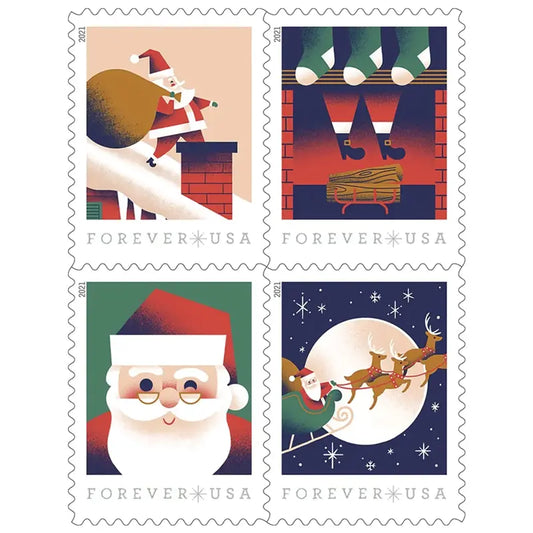 USPS 2021 A Visit from St Nick Forever Stamp