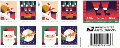 USPS 2021 A Visit from St Nick Forever Stamp