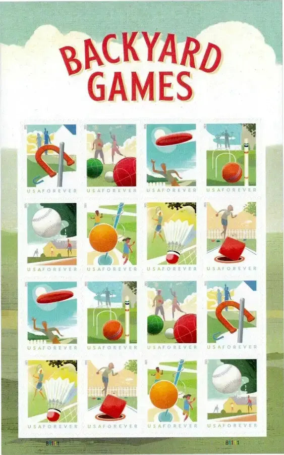 USPS 2021 Backyard Games Forever Stamp