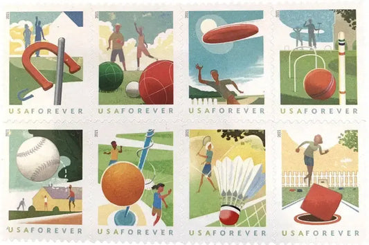 USPS 2021 Backyard Games Forever Stamp