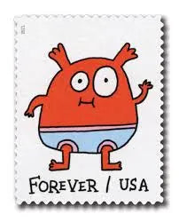 2021  US  Message  Monsters  Forever  Stamps