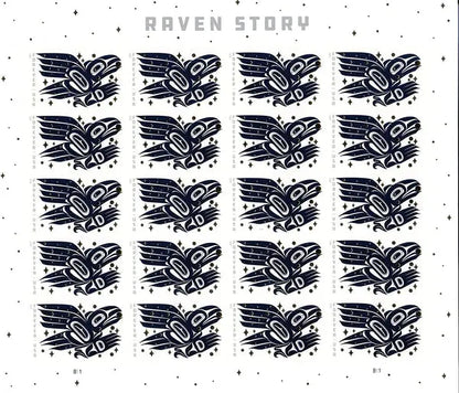 2021 USPS Raven Story Forever Stamps
