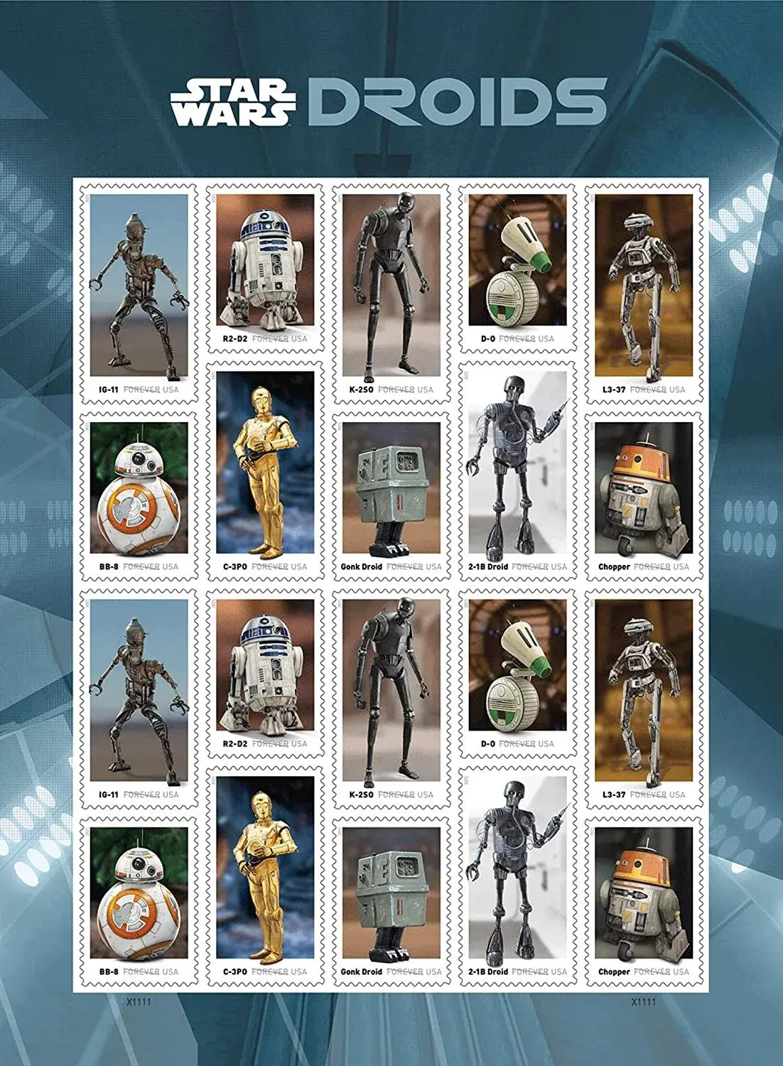 2021  usps  star  wars  droids  stamps