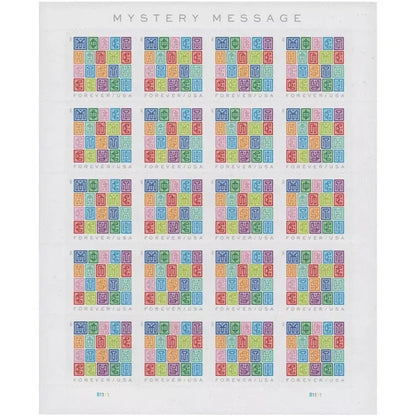2021  usa  mystery  message  stamps