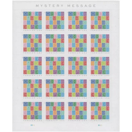 2021  usa  mystery  message  stamps