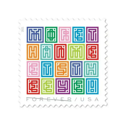 2021  usa  mystery  message  stamps