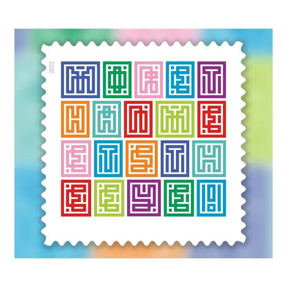 2021  usa  mystery  message  stamps