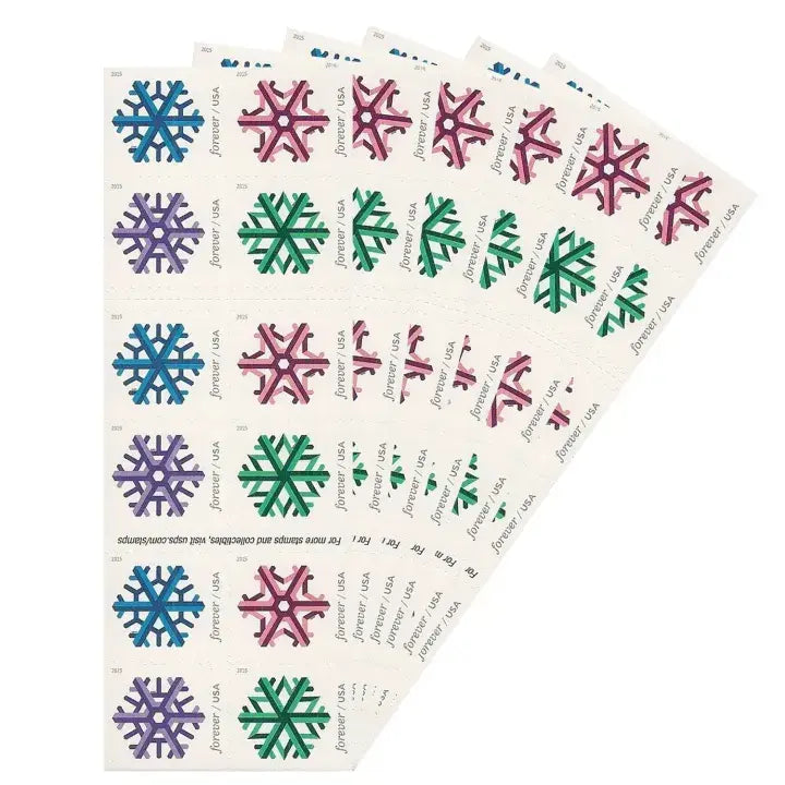 USPS 2015 Geometric Snowflakes Forever Stamp