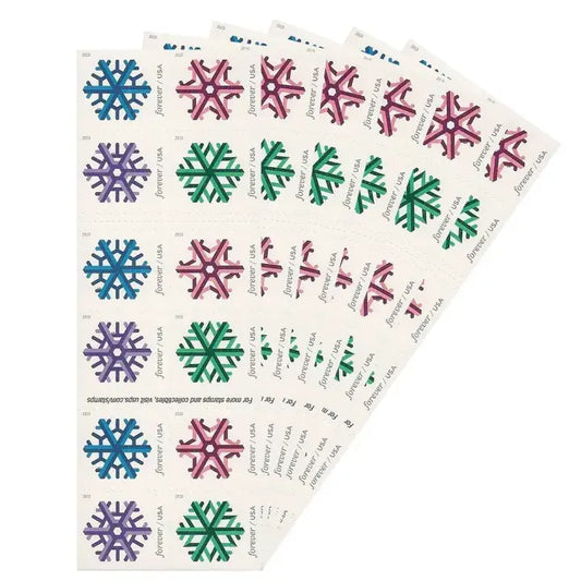 USPS 2015 Geometric Snowflakes Forever Stamp Wholesale Sales
