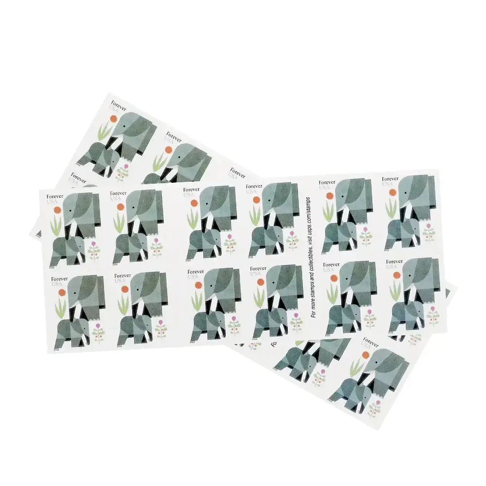 USPS 2022 Elephants First Class Forever Stamps