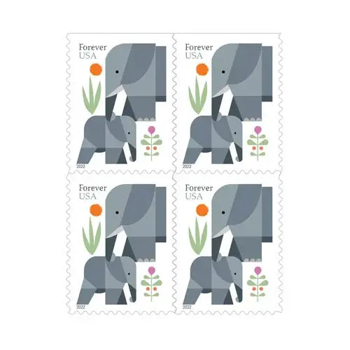 USPS 2022 Elephants First Class Forever Stamps