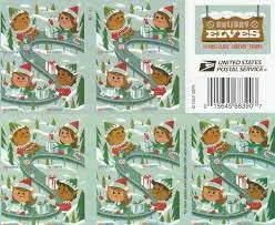 USPS 2022 Holiday Elves Forever Stamps