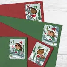 USPS 2022 Holiday Elves Forever Stamps
