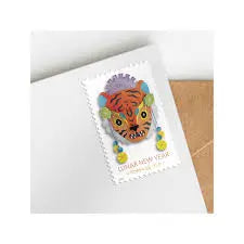 2022  us  lunar  new  year  tiger  stamp